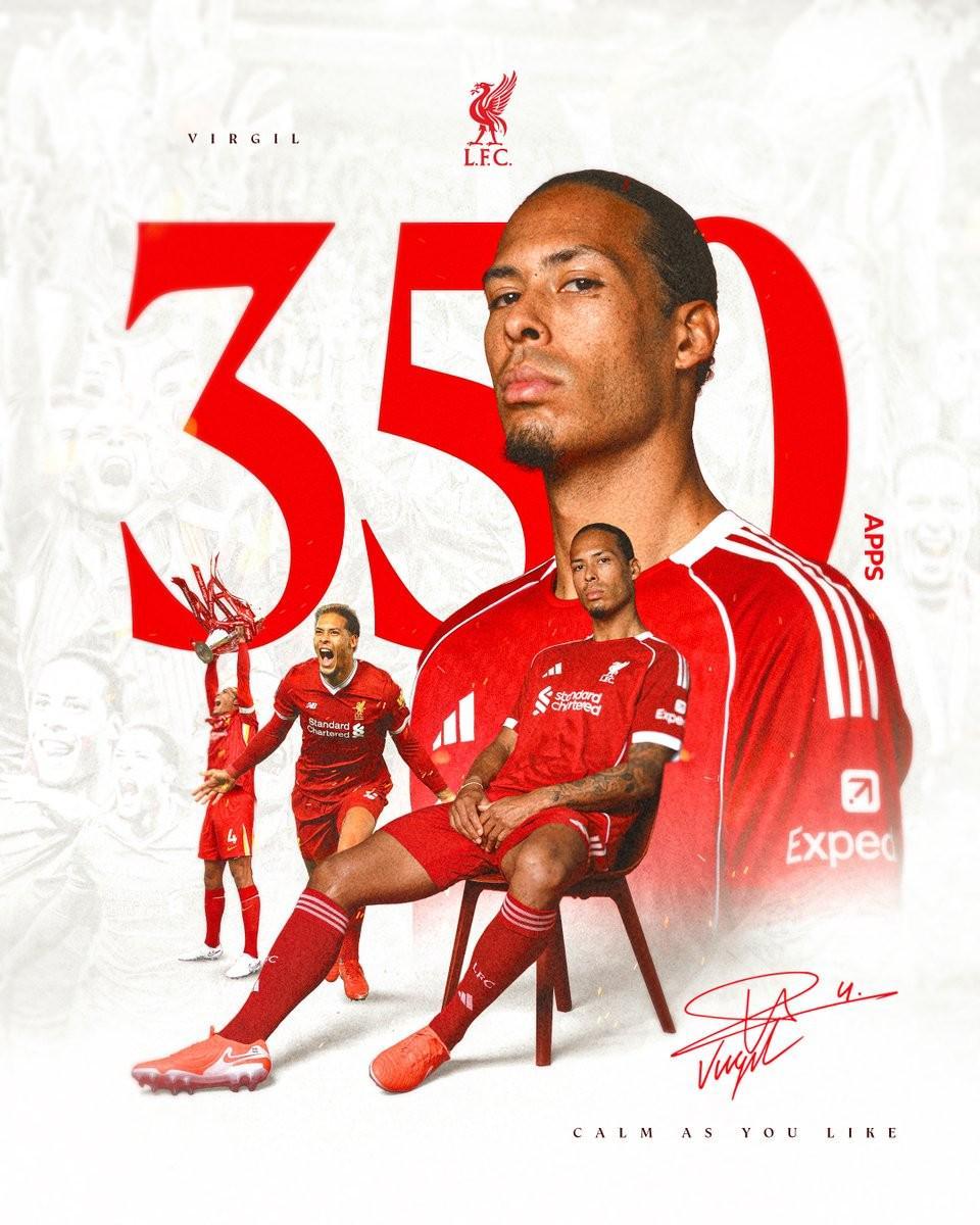 世界杯官方直播平台app下载-里程碑之战，范戴克迎来利物浦生涯第350次出场